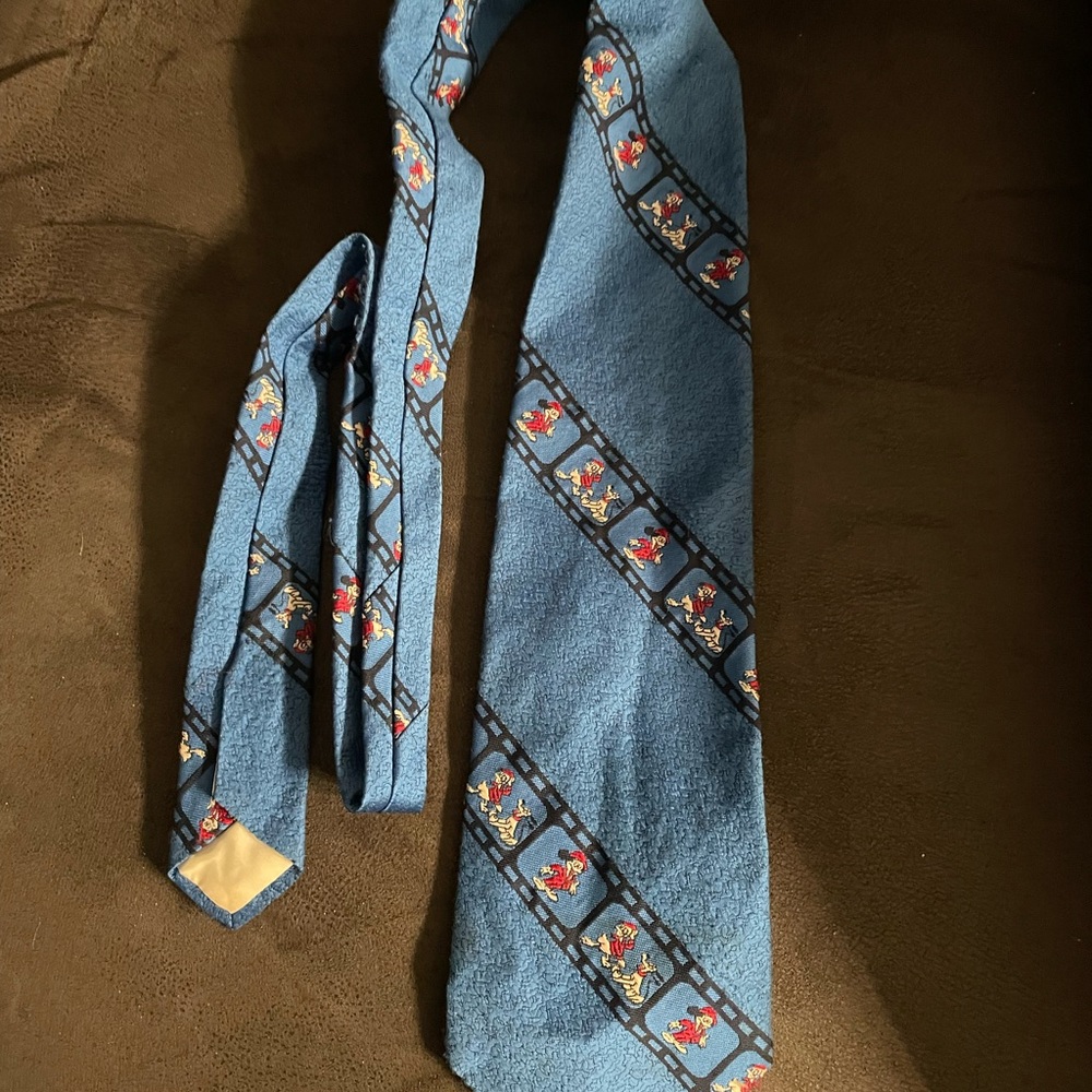 Mickey Mouse by Cervantes neck tie blue Disney filmstrip